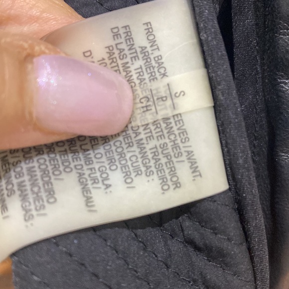 Ellie Tahari leather Bomber Jacket Size Small - Picture 11 of 14